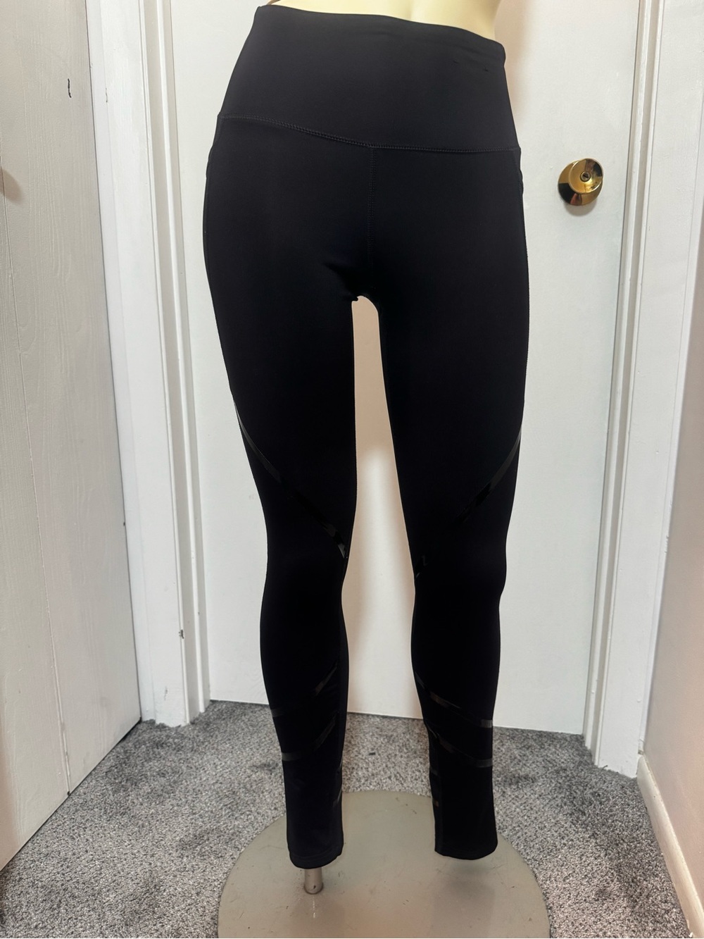 Fila Black High-Waist Kids Leggings with Subtle Paneling